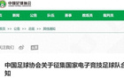 中國(guó)足協(xié)啟動(dòng)電競(jìng)足球隊(duì)組建計(jì)劃