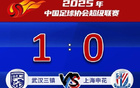 申花客場失球，0-1不敵武漢三鎮(zhèn)